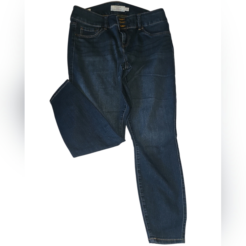Torrid Dark Blue Skinny Jeans
